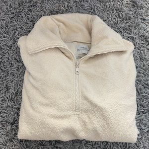 Urban outfitters cropped quarter zip